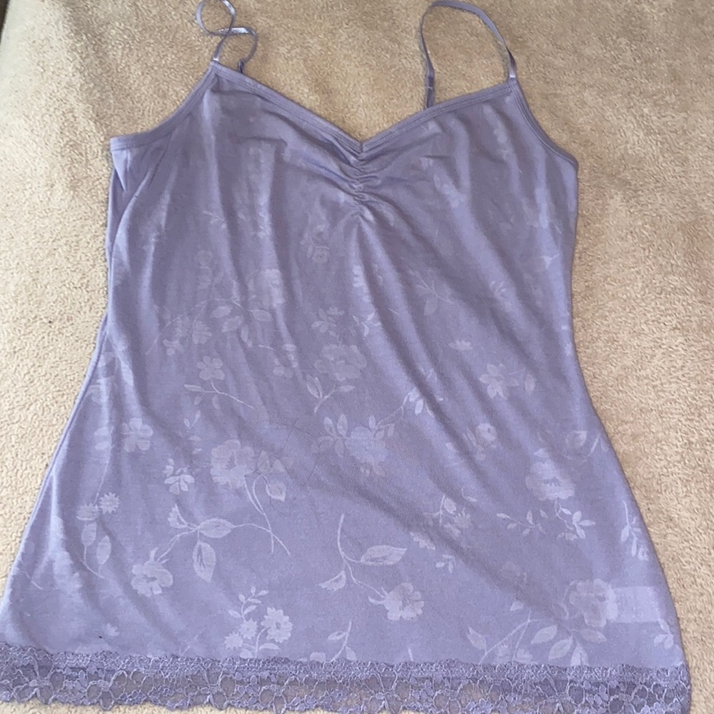 Y2k lace trim cami